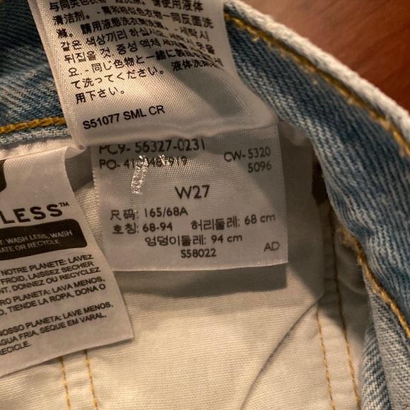 Levi’s Premium 501 High Rise Cutoff Short 100% Cotton EUC - Picture 5 of 5